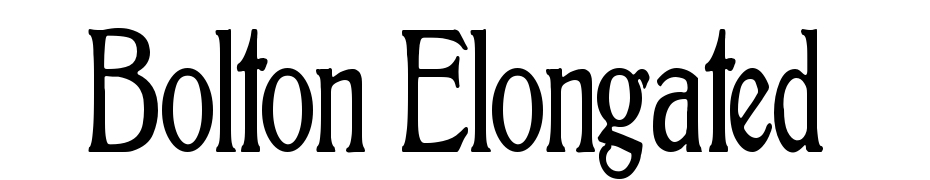 Bolton Elongated cкачати шрифт безкоштовно